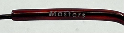 Masters 543 Rimless Sunglasses – Silver Frame – Solid Rose / Salmon Tint Lenses – Unworn Vintage