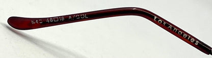 Masters 543 Rimless Sunglasses – Dark Metal Frame – Solid Brown / Amber Lenses – Unworn Vintage