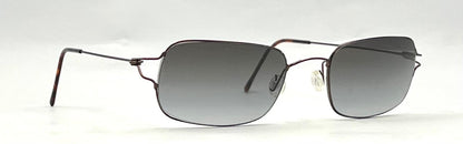 Vintage OB 103 Rimless Sunglasses – Dark Metal Frame – Smoke Gradient Lenses – Unworn Vintage