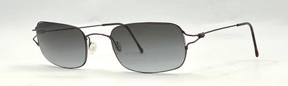 Vintage OB 103 Rimless Sunglasses – Dark Metal Frame – Smoke Gradient Lenses – Unworn Vintage