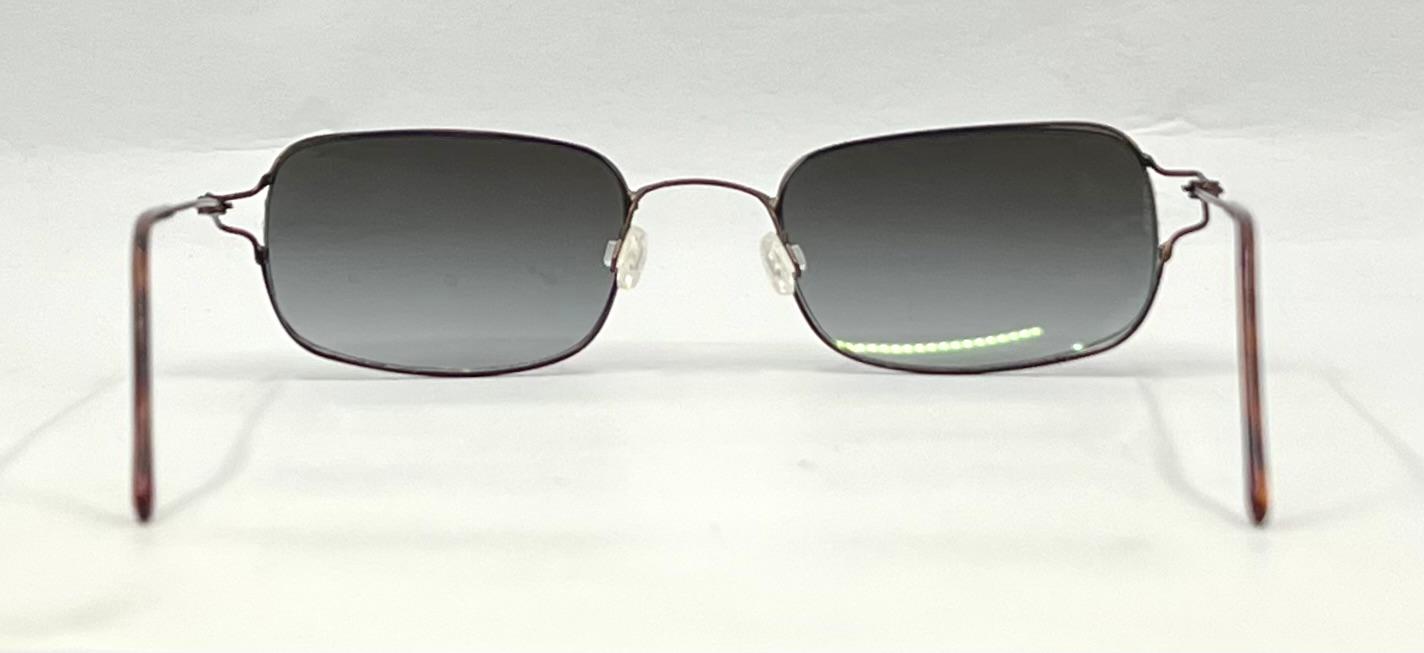 Vintage OB 103 Rimless Sunglasses – Dark Metal Frame – Smoke Gradient Lenses – Unworn Vintage