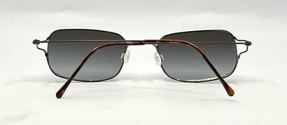 Vintage OB 103 Rimless Sunglasses – Dark Metal Frame – Smoke Gradient Lenses – Unworn Vintage