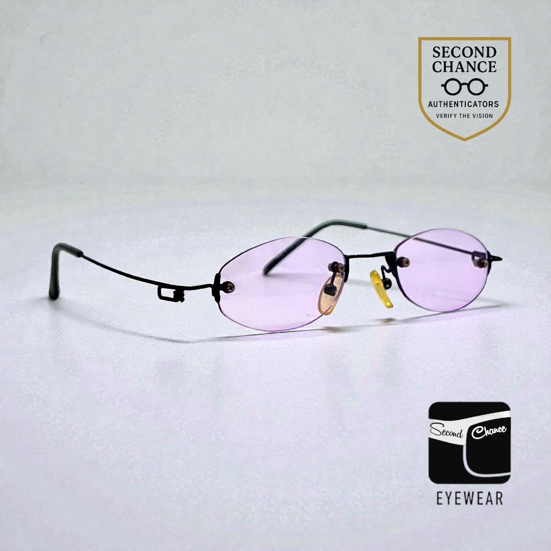 Masters Rimless Oval Sunglasses–Soft Lavender Tint–Unworn/Deadstock–Made in Japan