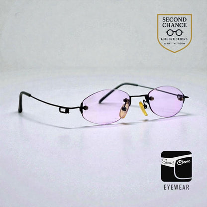 Masters Rimless Oval Sunglasses–Soft Lavender Tint–Unworn/Deadstock–Made in Japan