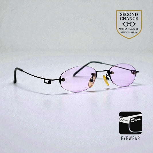 Masters Rimless Oval Sunglasses–Soft Lavender Tint–Unworn/Deadstock–Made in Japan