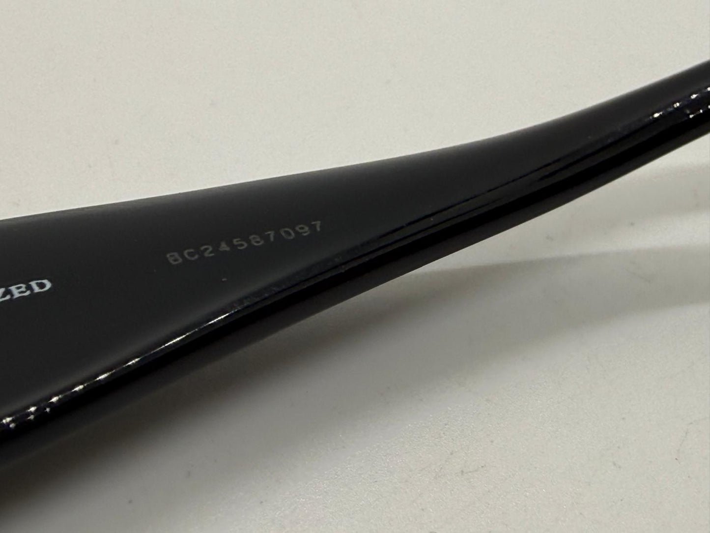 Chanel 5397 Polarized Oversized Shield Sunglasses Black Unworn Italy