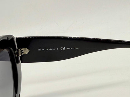 Chanel 5397 Polarized Oversized Shield Sunglasses Black Unworn Italy