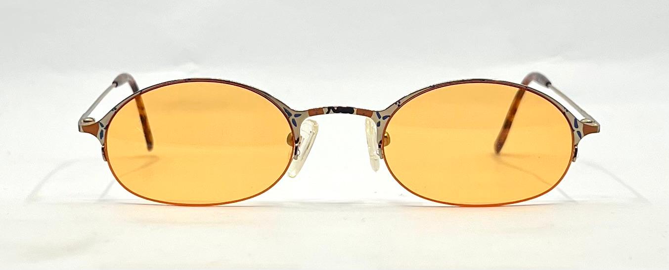 Japanese Oval Sunglasses-Hand Painted-Y2K Vintage-New Custom Lenses-Unworn