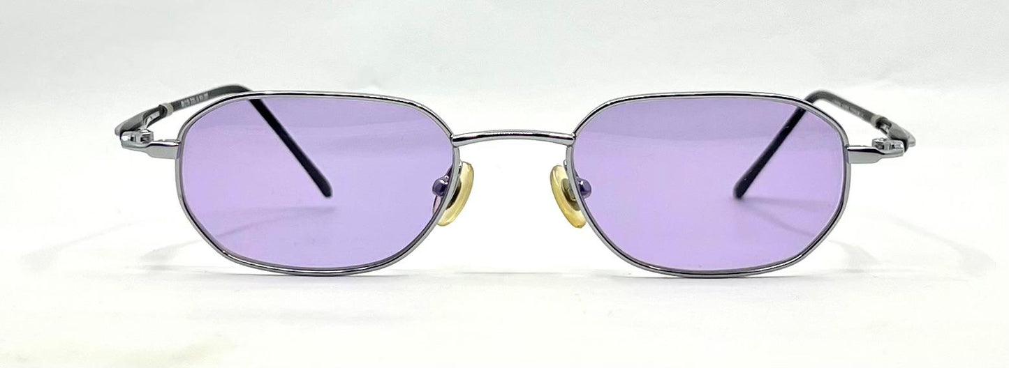 Konish Japan Titanium Oval Sunglasses Y2K Deadstock Custom Lenses
