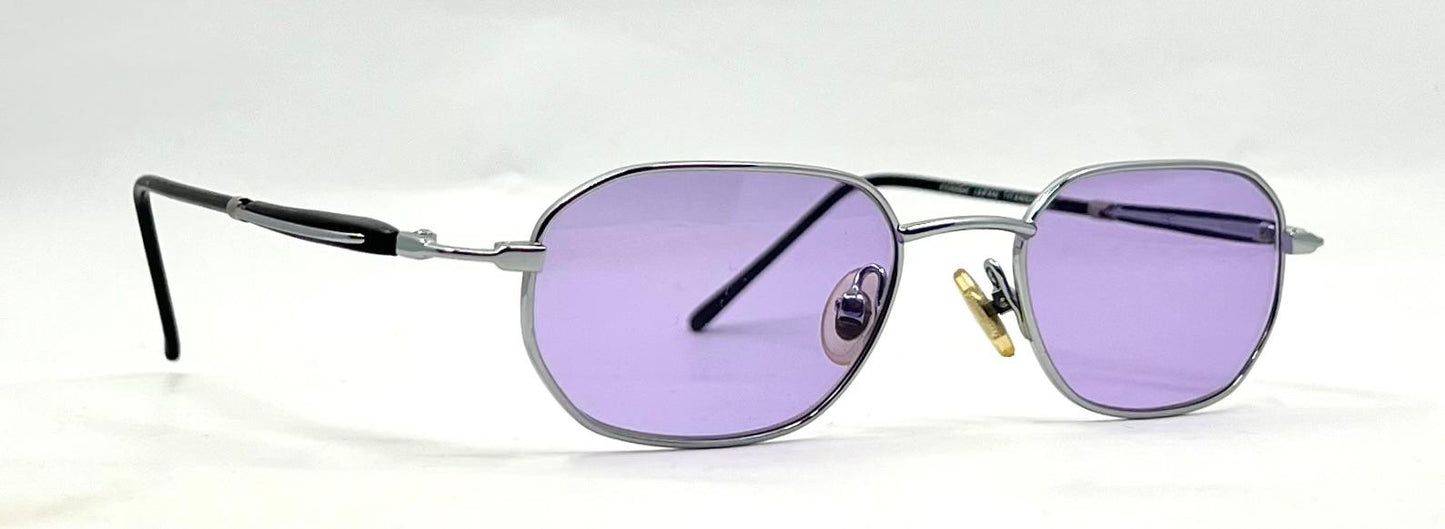 Konish Japan Titanium Oval Sunglasses Y2K Deadstock Custom Lenses