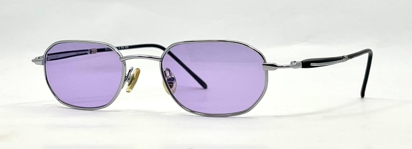 Konish Japan Titanium Oval Sunglasses Y2K Deadstock Custom Lenses