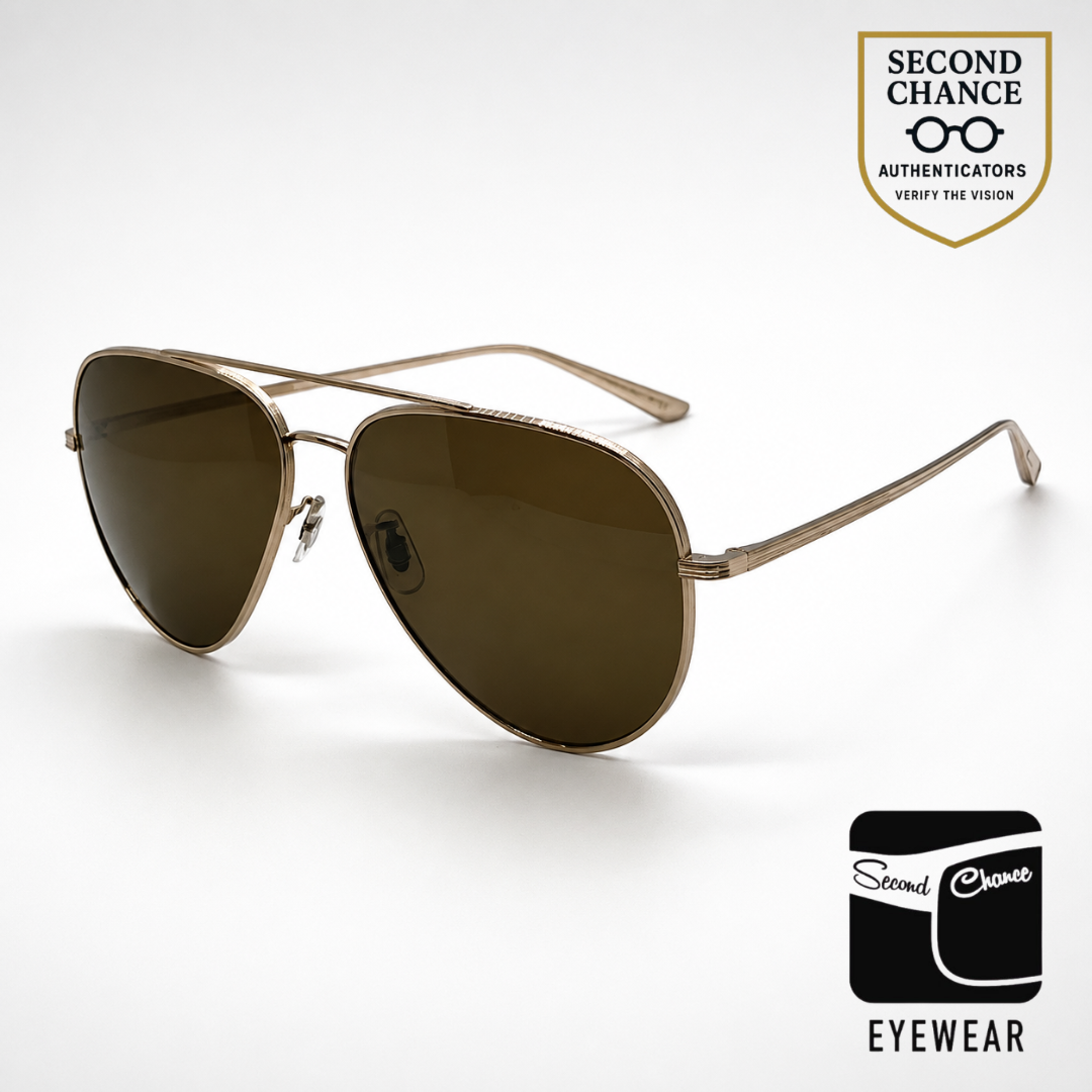 Oliver Peoples x The Row Casse OV1277ST Gold Titanium Sunglasses-New/Unworn-Full Kit
