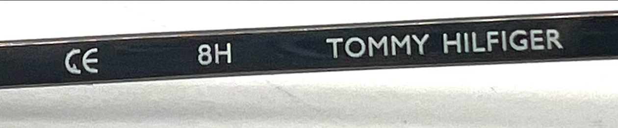 TOMMY HILFIGER TH 7007 Rimless Sunglasses–GUN Frame–Solid Brown Lenses–Unworn