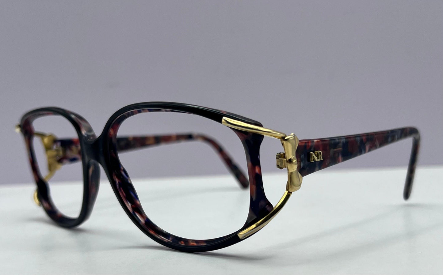 Nina Ricci Nr 3010 Col.6240 Butterfly Frame-Multi Color With Gold Hardware 55-16