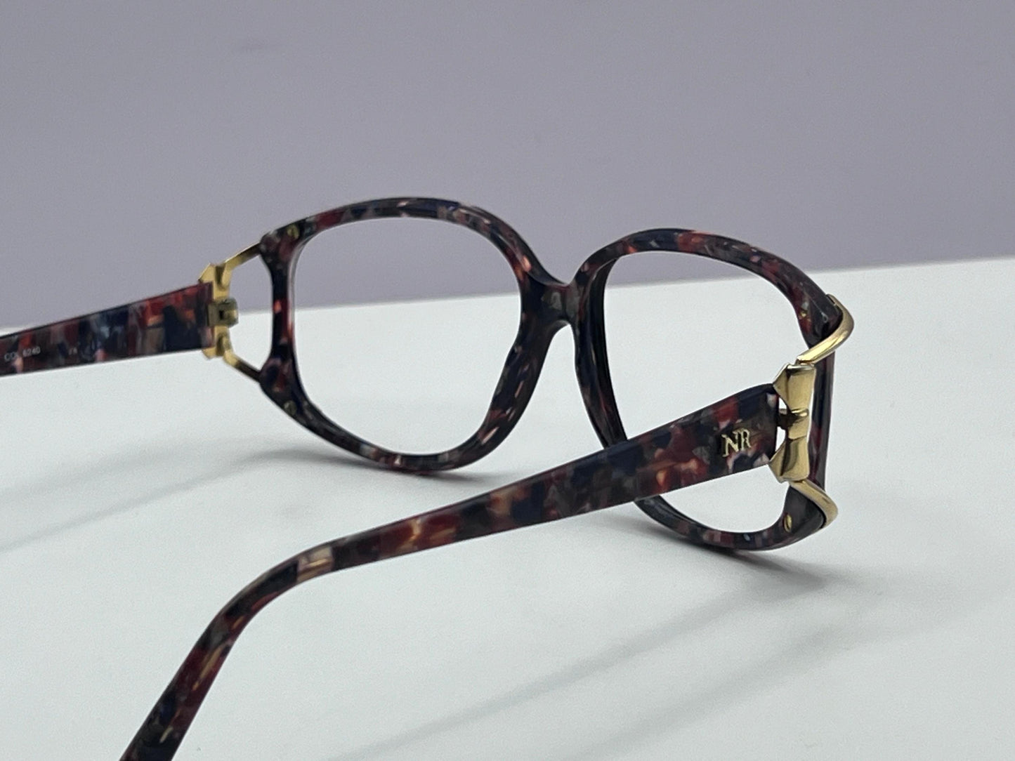 Nina Ricci Nr 3010 Col.6240 Butterfly Frame-Multi Color With Gold Hardware 55-16
