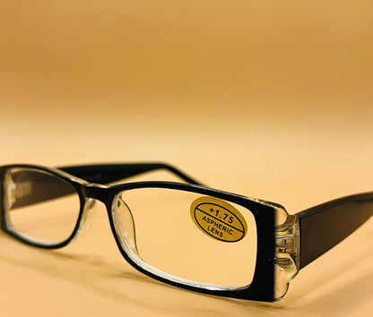 Pablo Zanetti Geometric Narrow Reading Glasses | Colorful Rectangular Frames w| Aspheric Lens