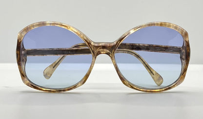 Tura 755-B – 5 1|4 Vintage Sunglasses W|New, Custom Solid Soft Lavender Day|Night Lenses-France