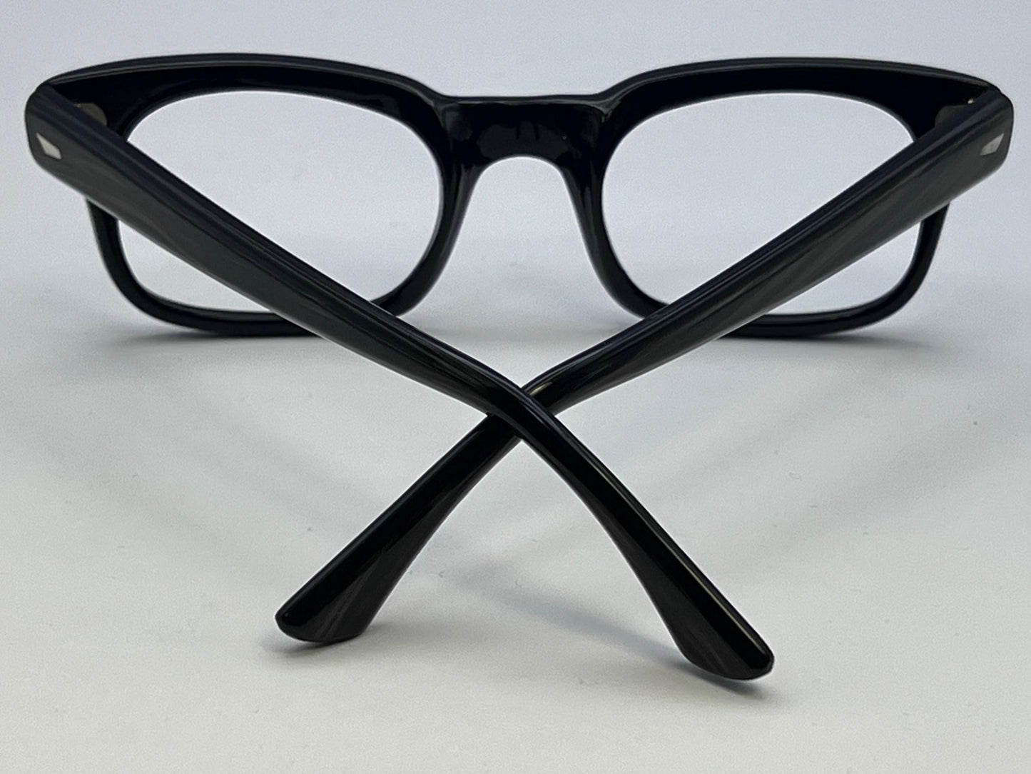 The 1950S Black Horn-Rim Eyeglass Vintage Frames – Collectors Condition-Ready For Lenses