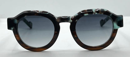 Entourage of 7 “Serrano” 09-04 Sunglasses-Blue Granite|Tortoise-Handmade in Japan-New|Unworn-Full Kit