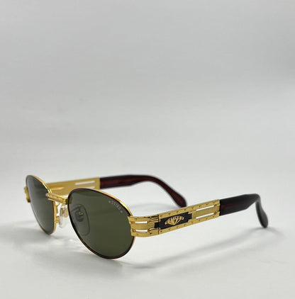 Sting 4170 Col 120 Vintage Sunglasses Gold Tortoise Oval Frame Deadstock Italy