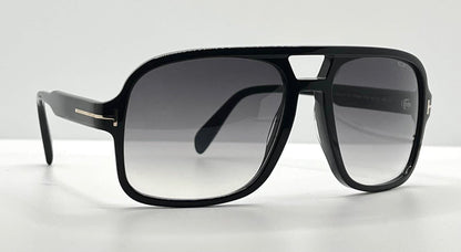 Tom Ford Falconer-02 Tf884 01B-Black Shield Sunglasses-Gradient Lenses-Full Kit-Made In Italy
