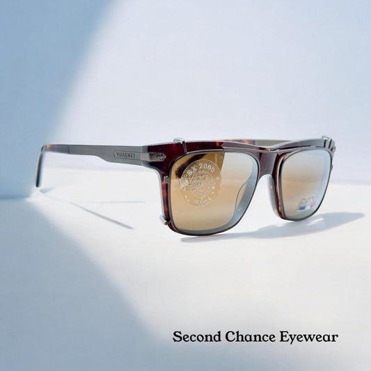 Brand New|Unworn Vuarnet Vl1404 0002 Sunglasses – Dark Tortoise With Sx2000 Clip-On Lenses