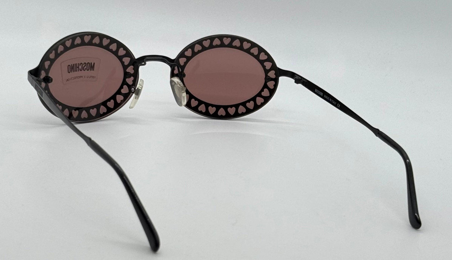 Moschino M3089-S 53017 Heart Cutout Sunglasses-Made In Italy-Vintage Deadstock
