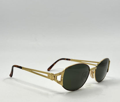 Chagall Ll 2557 105 Vintage Gold Sunglasses Deadstock Italy Visibilia Tortoise Oval