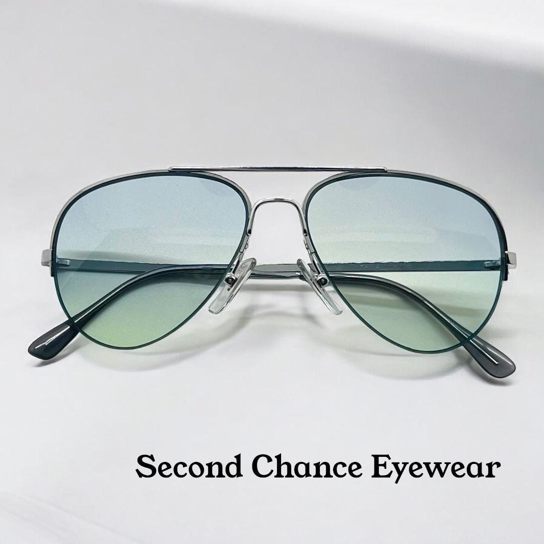 Vintage Cottet New|Old Stock Half Rim Custom Sunglasses-W|New Berko’S Designs Lenses