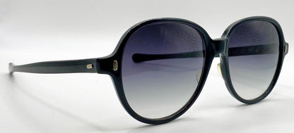 Vintage 1960S Sunmodes By Sro Rectangular Black Sunglasses W|New Custom Grey Gradient Berko’S Designs Lenses