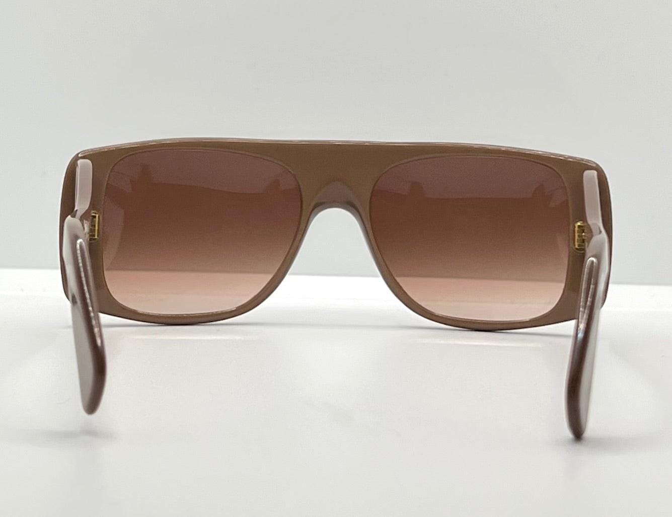 Ultra “Zorro” Vintage Sunglasses W|New, Custom Brown To Rose Gradient Lenses – Side Shields – Deadstock