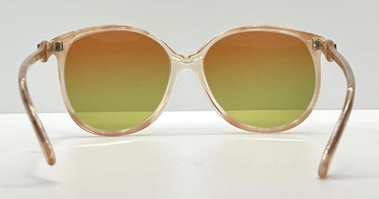 Yves Saint Laurent 781 – Oversized Vintage Sunglasses W|New, Custom Gradient Rose To Bottle Green Lenses-France