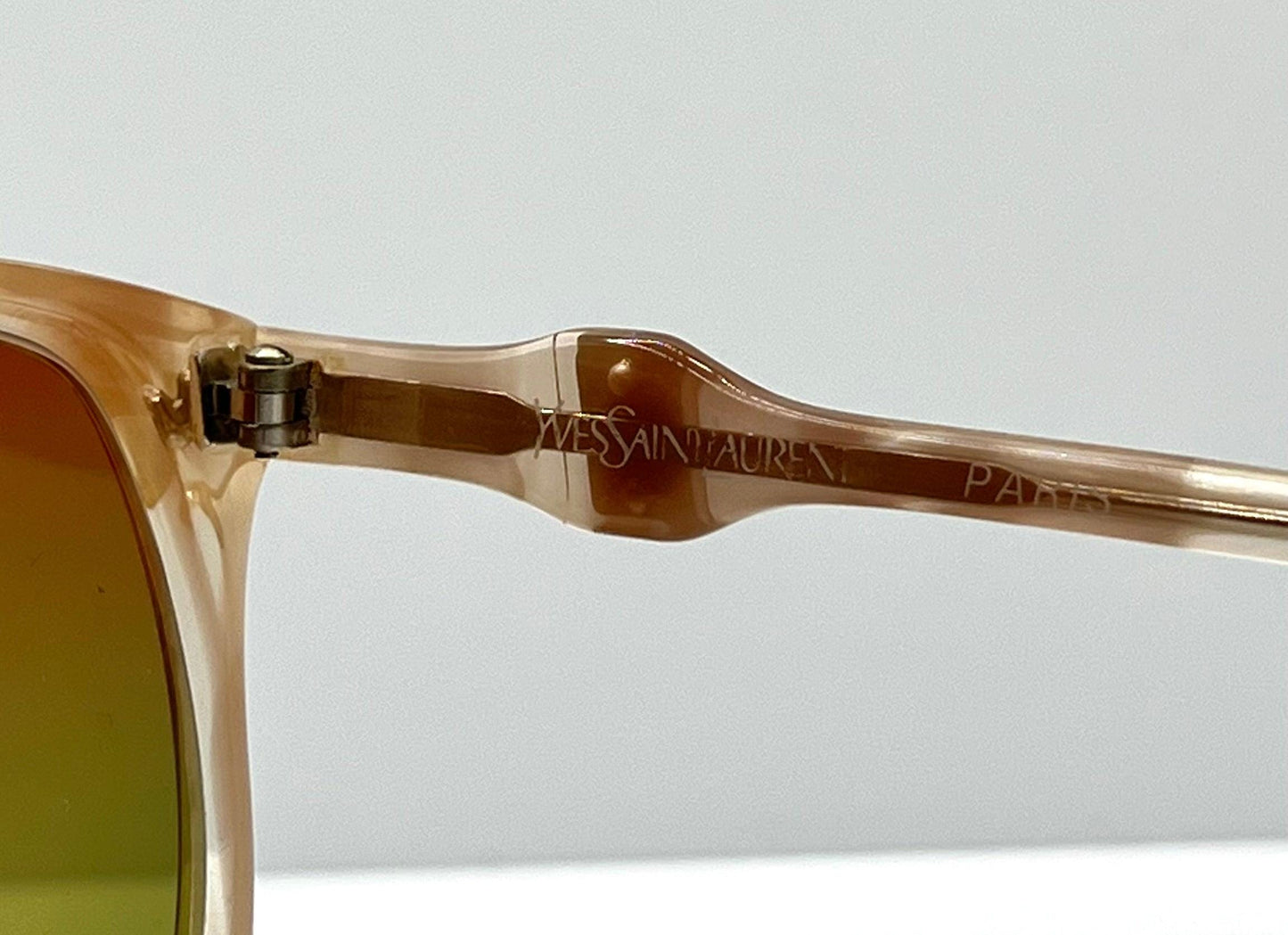 Yves Saint Laurent 781 – Oversized Vintage Sunglasses W|New, Custom Gradient Rose To Bottle Green Lenses-France