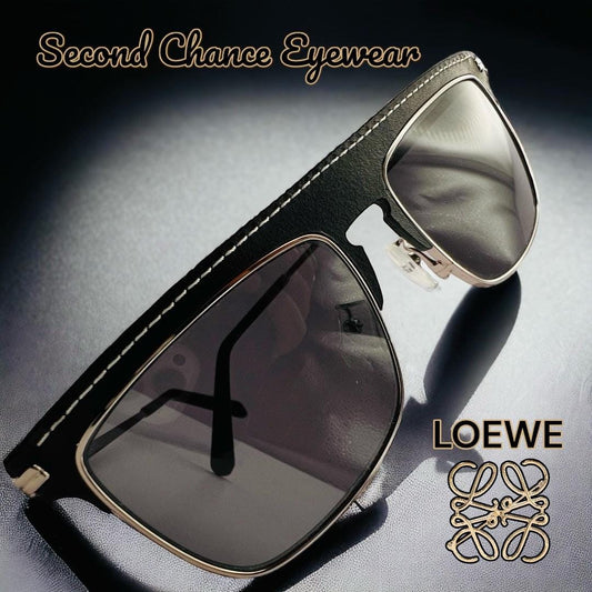 Loewe Lw40006U 20A Black & Silver Sunglasses-100% Authentic 56-18
