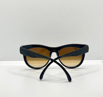 Brigitte Bardot Vintage Sunglasses-Black w|Micro-Crystals-Deadstock France