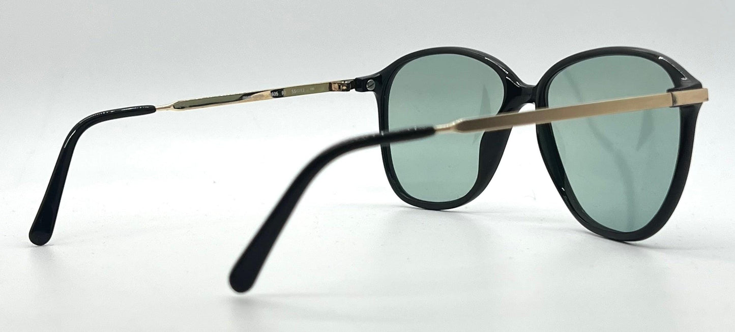 Playboy 4605 90 Vintage Sunglasses w/New Solid Aquamarine Custom Lenses