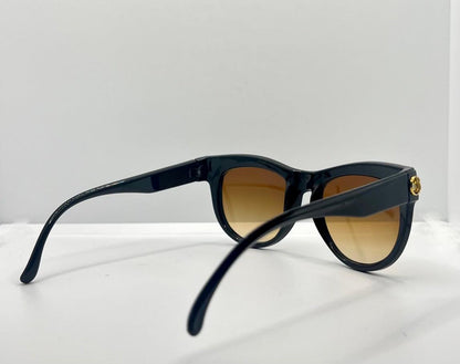 Brigitte Bardot Vintage Sunglasses-Black w|Micro-Crystals-Deadstock France