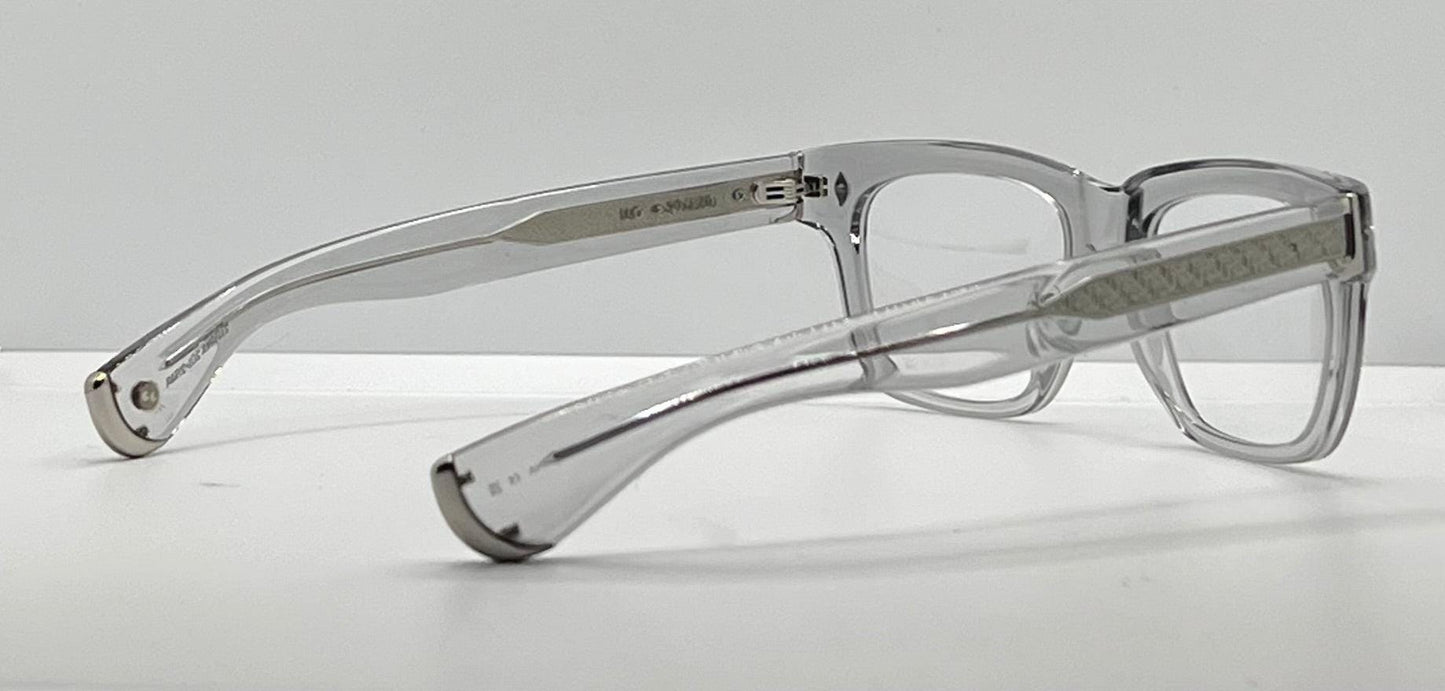 Garrett Leight X Officine Générale Ogx Optical Frame-Crystal 50-20Mm-New|Full Kit