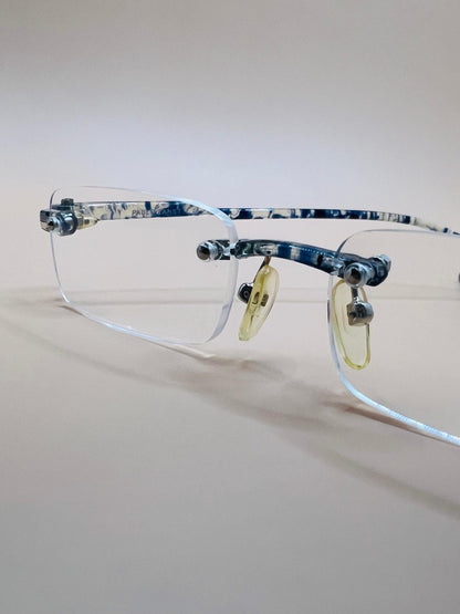 Pablo Zanetti Unisex Reading Glasses | Frameless Rectangular Aspheric Lens