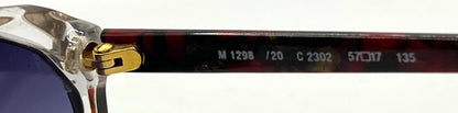 Silhouette M1298 Vintage Cat Eye Sunglasses w|New Custom Gradient Lenses-57mm-Austria|Unworn