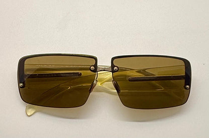 Prada Spr58B Rimless Vintage Shield Sunglasses Deadstock|Unworn-Italy
