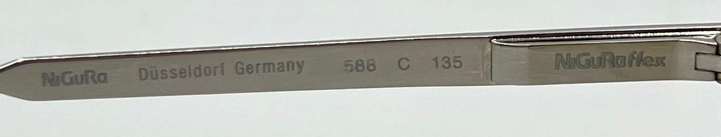 NiGuRa 586-Düsseldorf Germany NiGuRaFlex Vintage Sunglasses w|New Gradient Tinted Custom Lenses-54mm