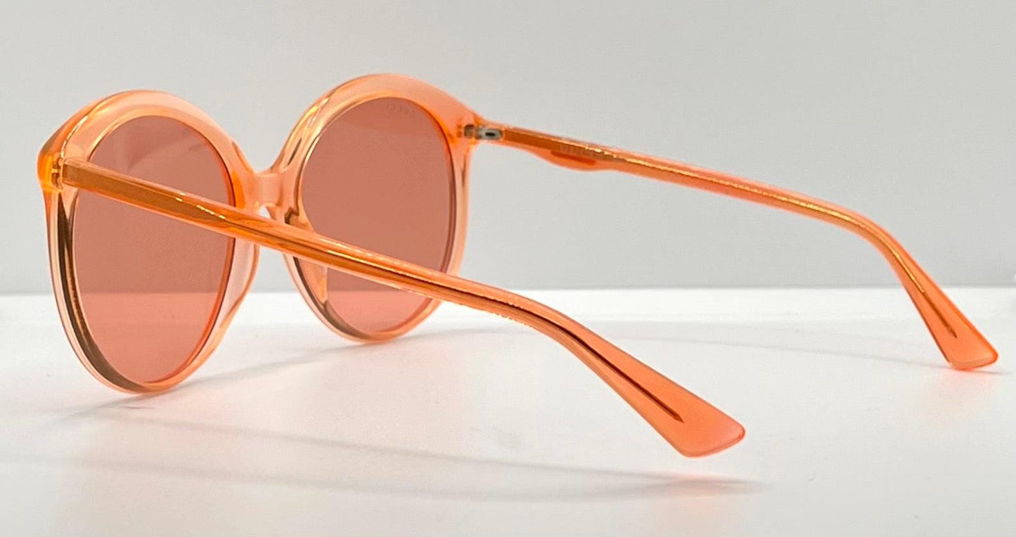 Gucci Gg0257S 006-Neon Pink Round Sunglasses – Full Kit-Deadstock|Unworn – Italy