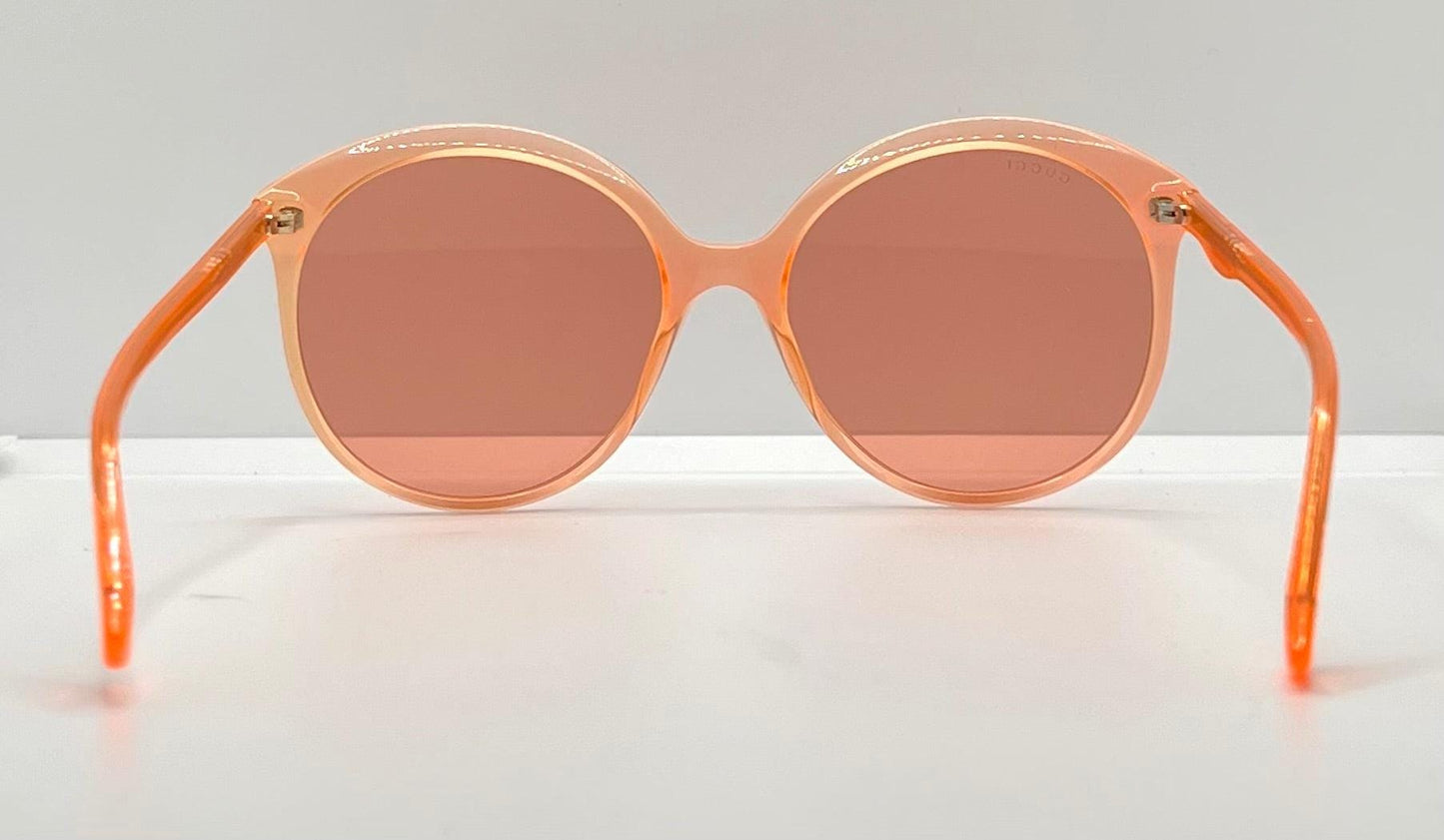 Gucci Gg0257S 006-Neon Pink Round Sunglasses – Full Kit-Deadstock|Unworn – Italy