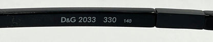 D&G 2033|330 Vintage Y2K Deadstock Sunglasses Red Black Oval Made in Italy