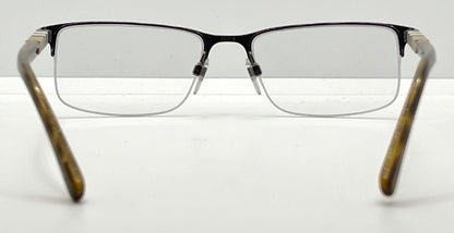 Burberry B1282 1008 Semi-Rimless Tortoise Glasses 55mm – Made in Italy