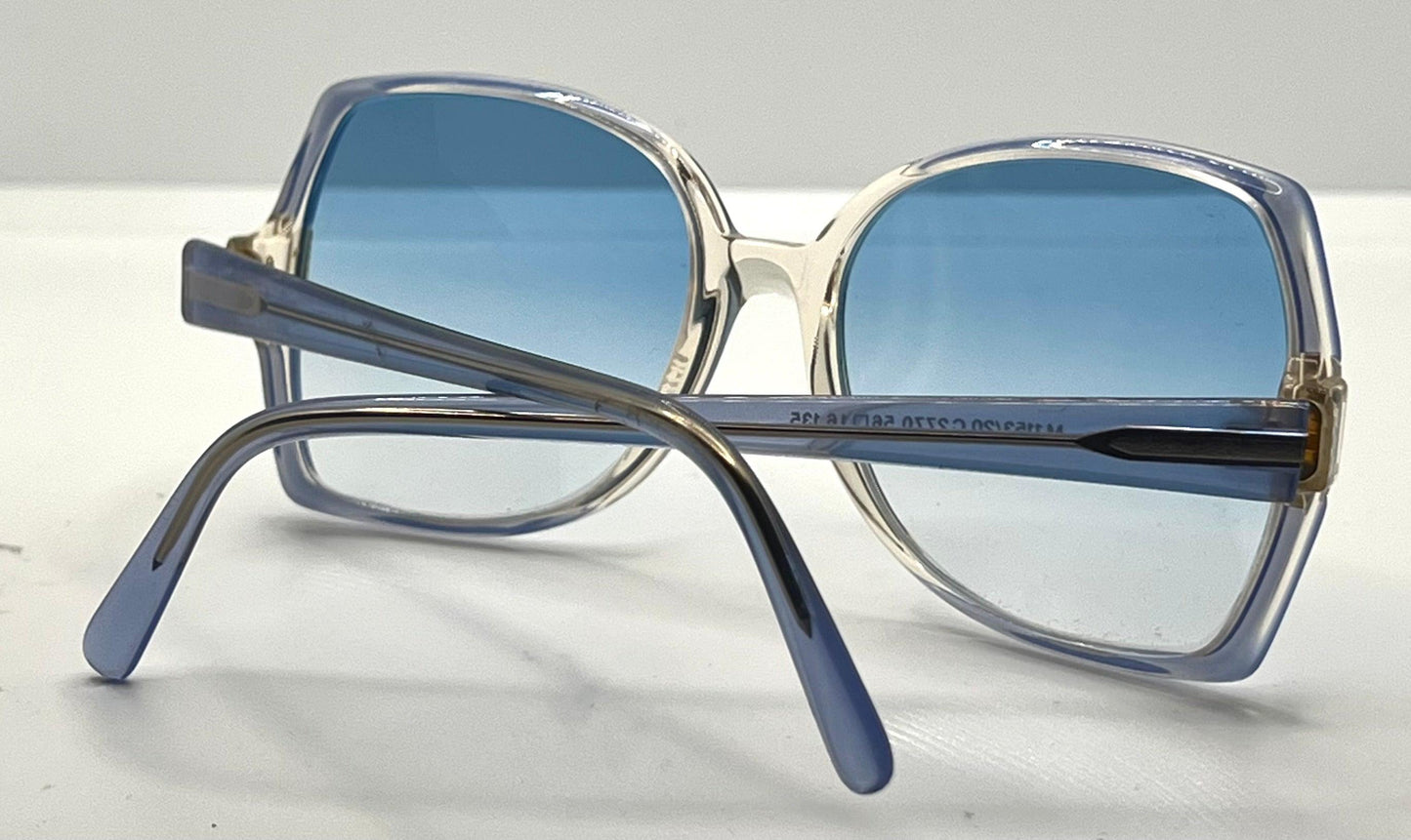 Silhouette M1153|20 C2720 Vintage Sunglasses w|New Ocean Blue Custom Gradient Lenses-Unworn 56mm-Austria
