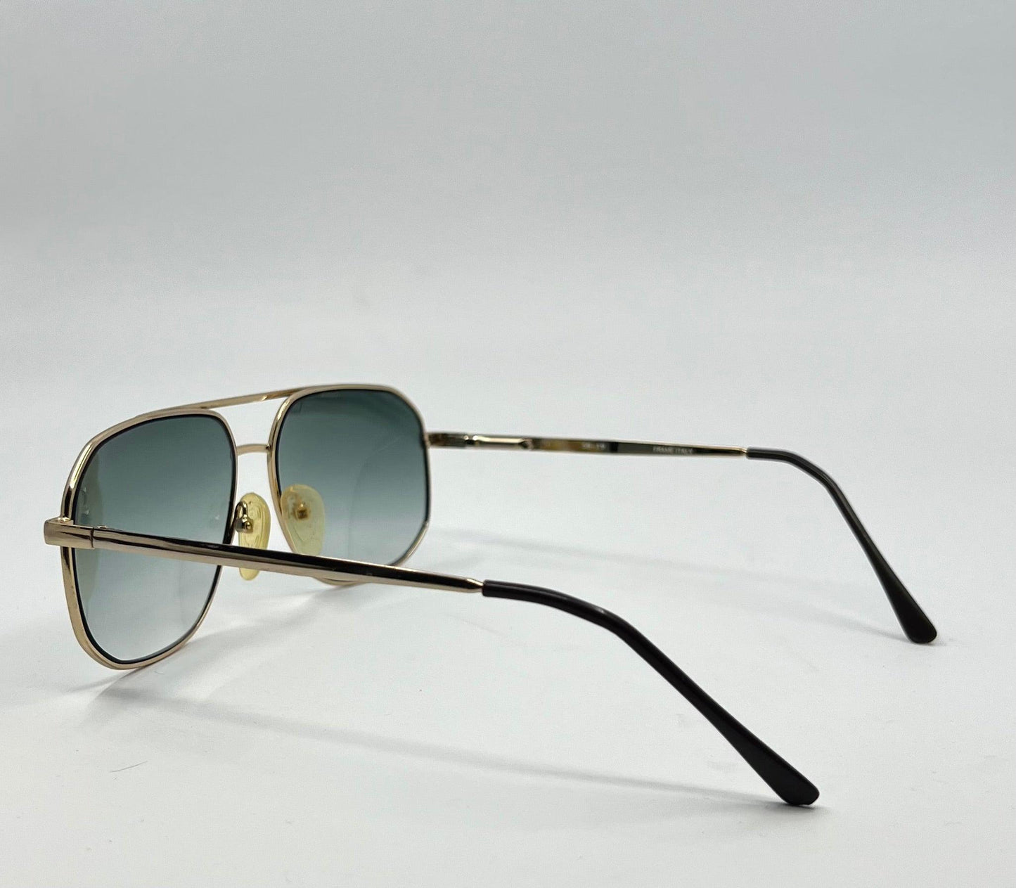 Georgio Felini 9788 Aviator Sunglasses W|New Gradient Tinted Custom Lenses-Vintage-Unworn-59Mm-Italy