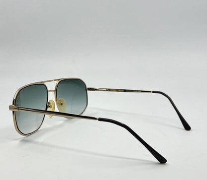 Georgio Felini 9788 Aviator Sunglasses W|New Gradient Tinted Custom Lenses-Vintage-Unworn-59Mm-Italy