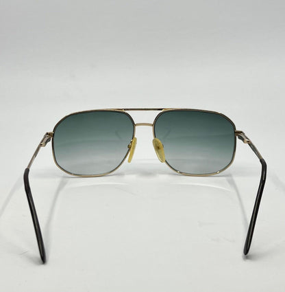 Georgio Felini 9788 Aviator Sunglasses W|New Gradient Tinted Custom Lenses-Vintage-Unworn-59Mm-Italy